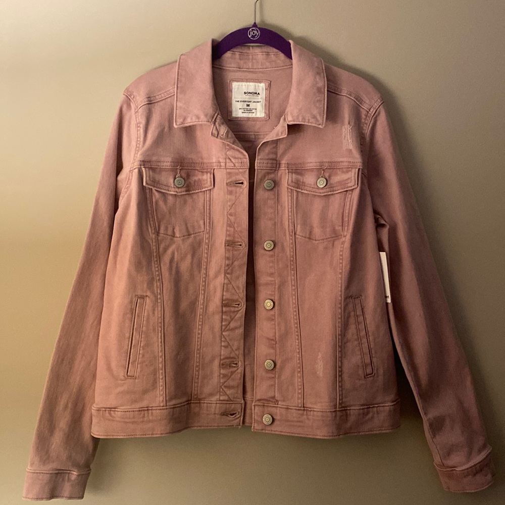 Never been worn Sonoma Pink Jean Jacket